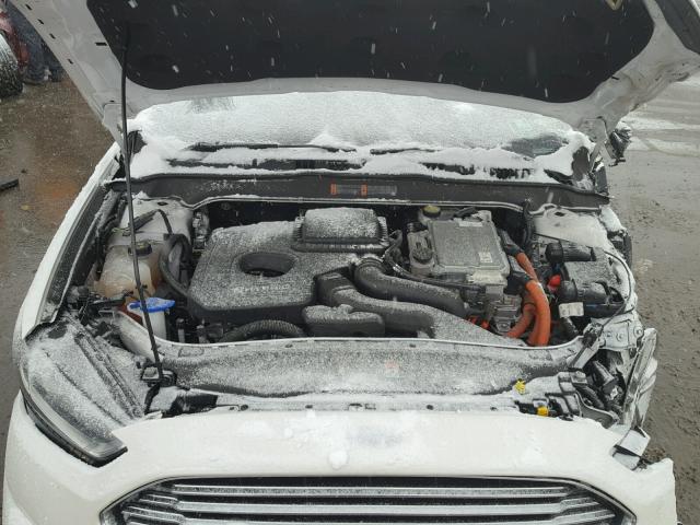 3FA6P0RU0FR300289 - 2015 FORD FUSION TIT WHITE photo 7