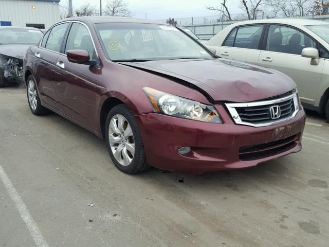 1HGCP36818A001799 - 2008 HONDA ACCORD EXL RED photo 1