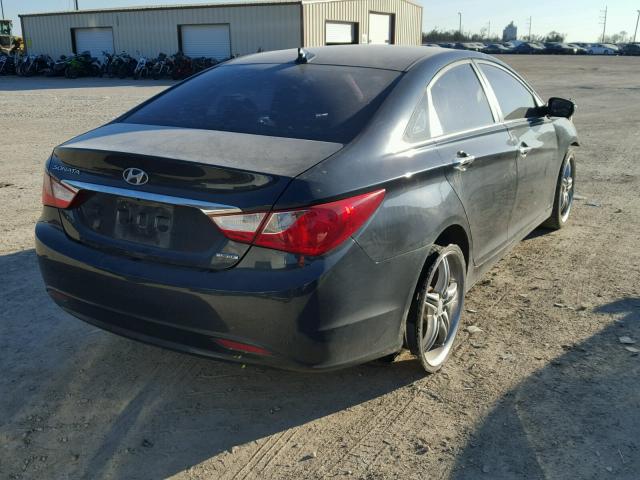 5NPEC4AC0BH064493 - 2011 HYUNDAI SONATA SE BLACK photo 4