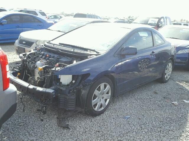 2HGFG1B6XAH529970 - 2010 HONDA CIVIC LX BLUE photo 2