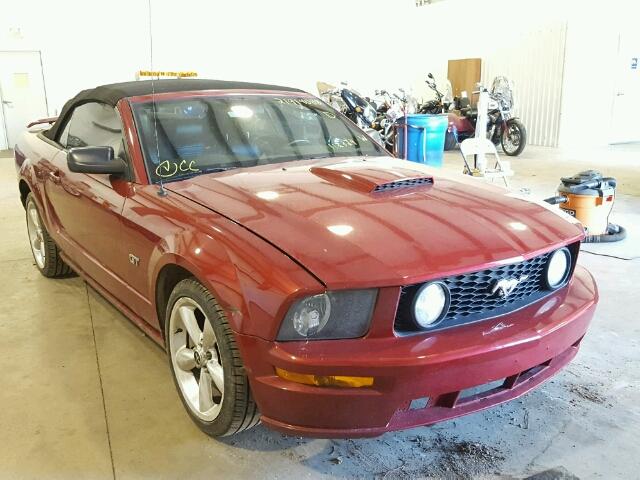 1ZVHT85H885112824 - 2008 FORD MUSTANG GT RED photo 1