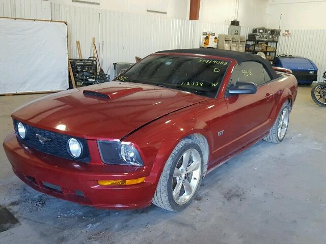 1ZVHT85H885112824 - 2008 FORD MUSTANG GT RED photo 2