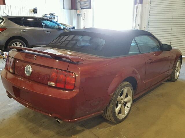 1ZVHT85H885112824 - 2008 FORD MUSTANG GT RED photo 4