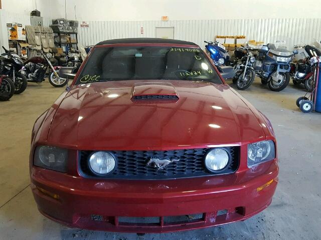 1ZVHT85H885112824 - 2008 FORD MUSTANG GT RED photo 9