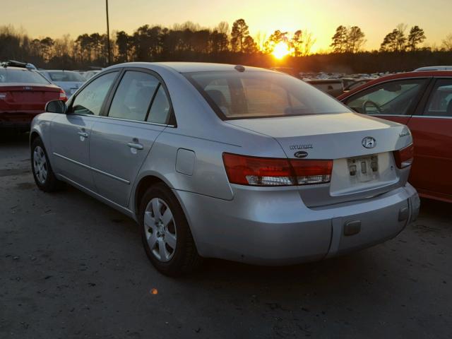 5NPET46CX7H271733 - 2007 HYUNDAI SONATA GLS SILVER photo 3