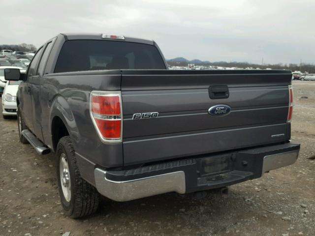 1FTFX1CF7DKD97146 - 2013 FORD F150 SUPER GRAY photo 3