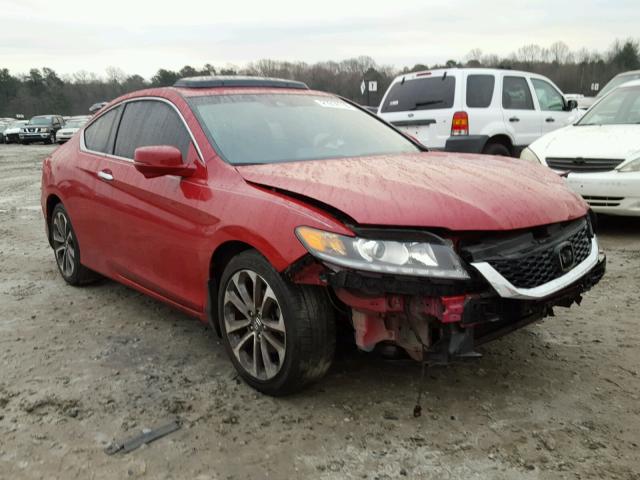 1HGCT2B89DA000941 - 2013 HONDA ACCORD EXL RED photo 1