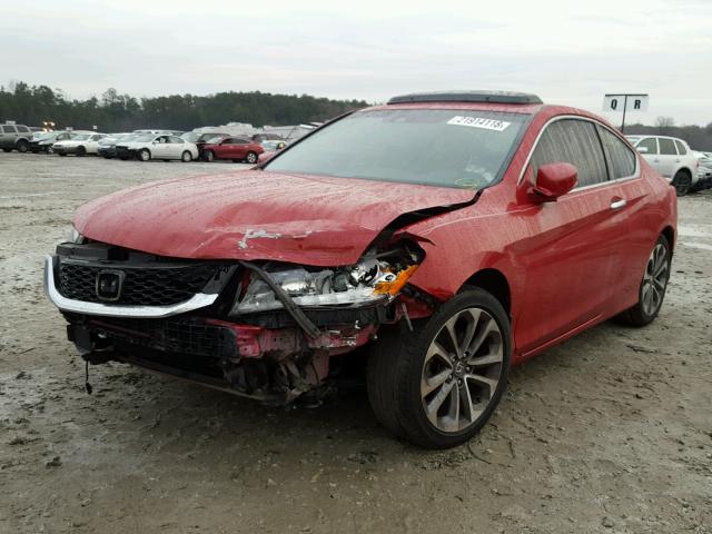 1HGCT2B89DA000941 - 2013 HONDA ACCORD EXL RED photo 2