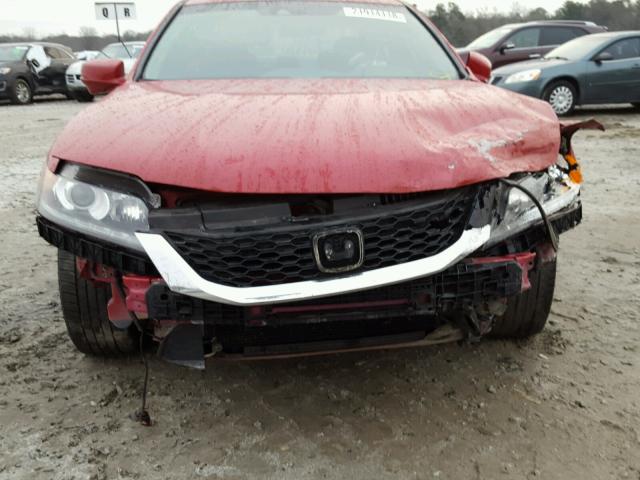 1HGCT2B89DA000941 - 2013 HONDA ACCORD EXL RED photo 9