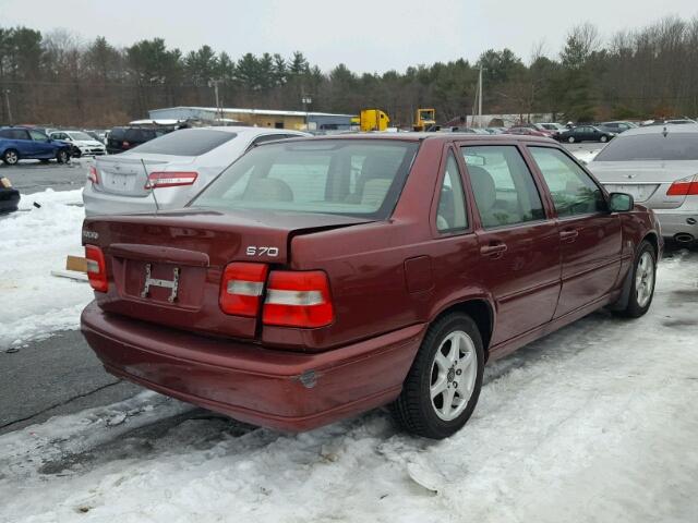 YV1LS61JXY2629468 - 2000 VOLVO S70 BASE MAROON photo 4