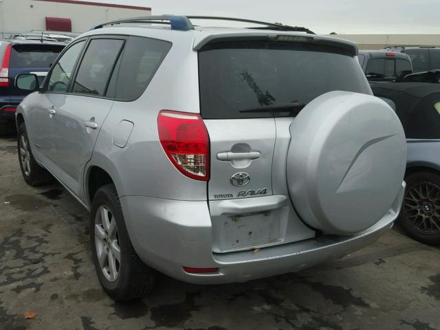 JTMZD34V775047848 - 2007 TOYOTA RAV4 LIMIT SILVER photo 3