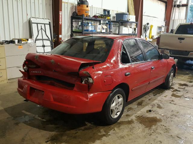 1G1JC524327432500 - 2002 CHEVROLET CAVALIER B RED photo 4