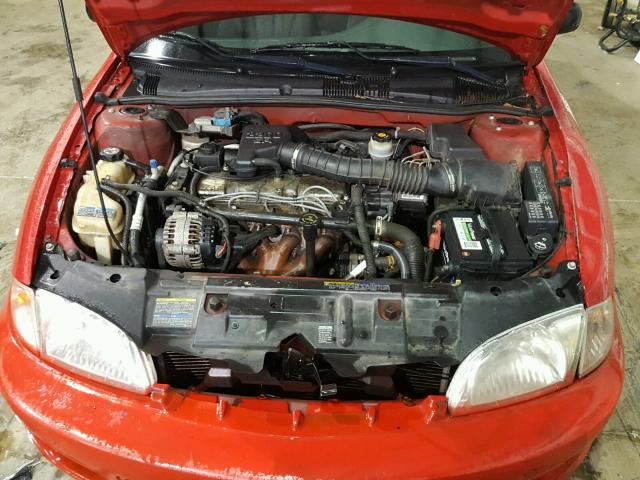 1G1JC524327432500 - 2002 CHEVROLET CAVALIER B RED photo 7