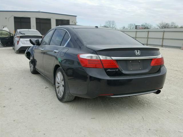 1HGCR2F86EA050254 - 2014 HONDA ACCORD EXL BLACK photo 3