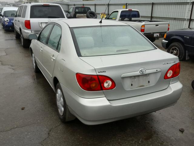 1NXBR32E33Z088818 - 2003 TOYOTA COROLLA CE SILVER photo 3