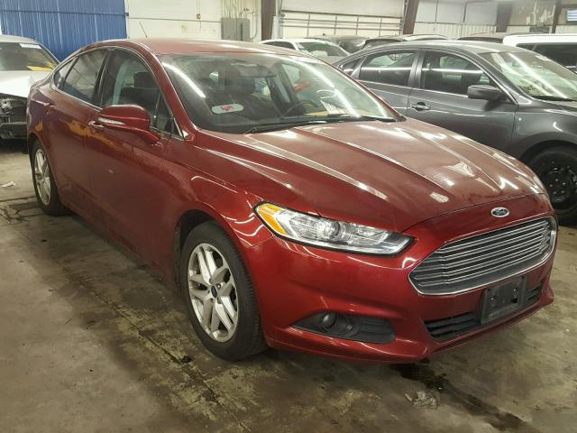 3FA6P0HD5GR233515 - 2016 FORD FUSION SE RED photo 1