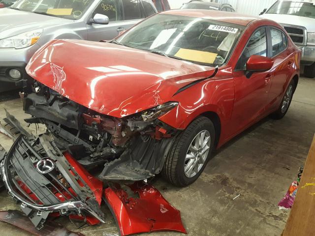 3MZBM1U75GM304276 - 2016 MAZDA 3 SPORT RED photo 2