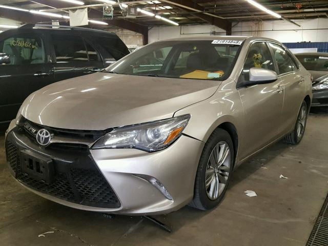 4T1BF1FK2GU228148 - 2016 TOYOTA CAMRY LE GOLD photo 2