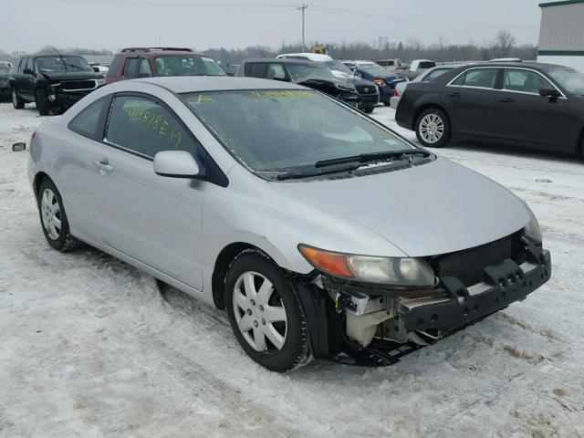 2HGFG12606H552469 - 2006 HONDA CIVIC LX SILVER photo 1