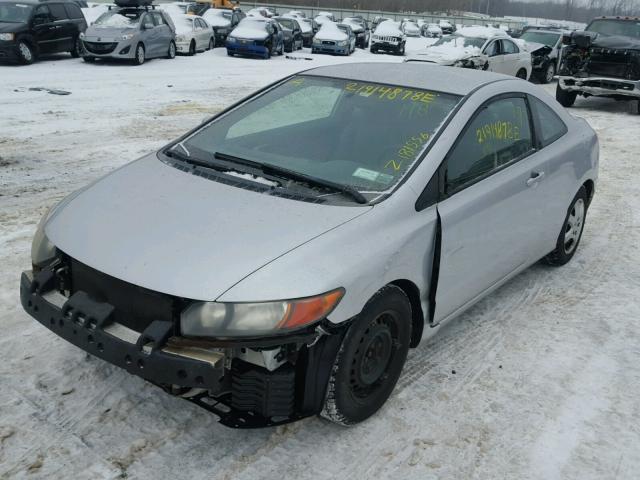 2HGFG12606H552469 - 2006 HONDA CIVIC LX SILVER photo 2