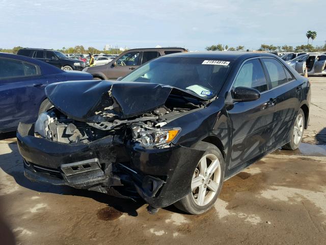 4T1BF1FK0DU225843 - 2013 TOYOTA CAMRY L BLACK photo 2