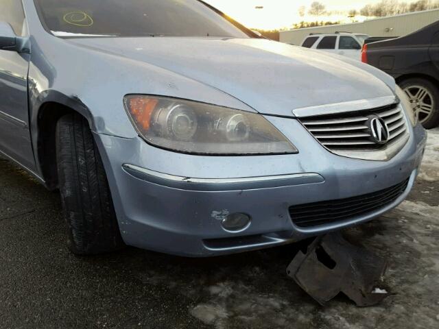 JH4KB16565C000925 - 2005 ACURA RL ლურჯი ფოტო 9