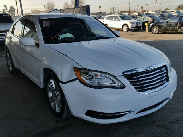 1C3CCBAB6DN670309 - 2013 CHRYSLER 200 LX WHITE photo 1