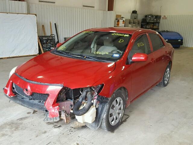 JTDBU4EE5AJ086216 - 2010 TOYOTA COROLLA BA RED photo 2