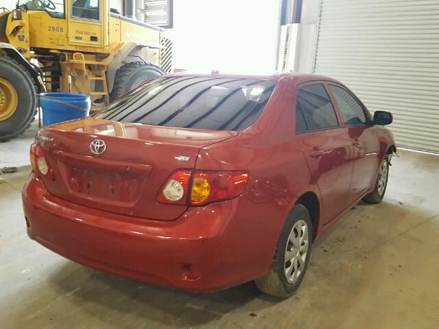 JTDBU4EE5AJ086216 - 2010 TOYOTA COROLLA BA RED photo 4