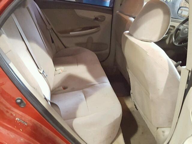 JTDBU4EE5AJ086216 - 2010 TOYOTA COROLLA BA RED photo 6