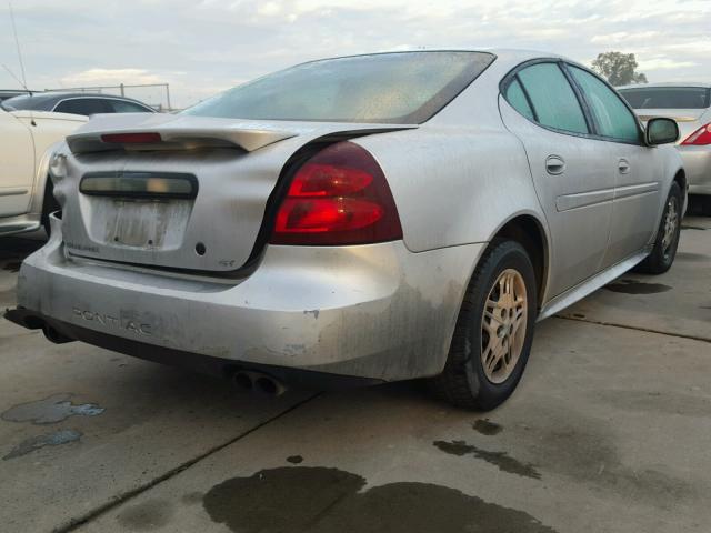 2G2WP522641258054 - 2004 PONTIAC GRAND PRIX SILVER photo 4