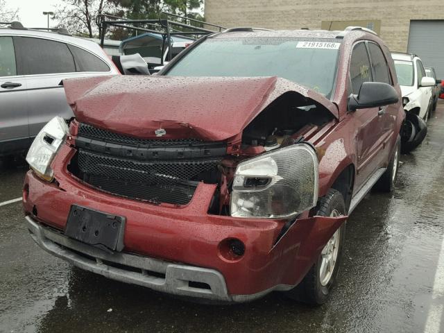 2CNDL13F076227796 - 2007 CHEVROLET EQUINOX LS RED photo 2