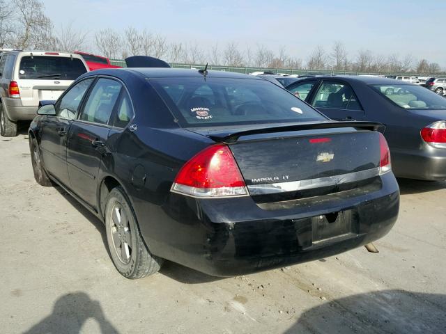 2G1WT58N281359891 - 2008 CHEVROLET IMPALA LT BLACK photo 3