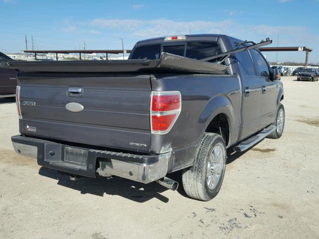 1FTEW1CM4CKD29804 - 2012 FORD F150 SUPER GRAY photo 4