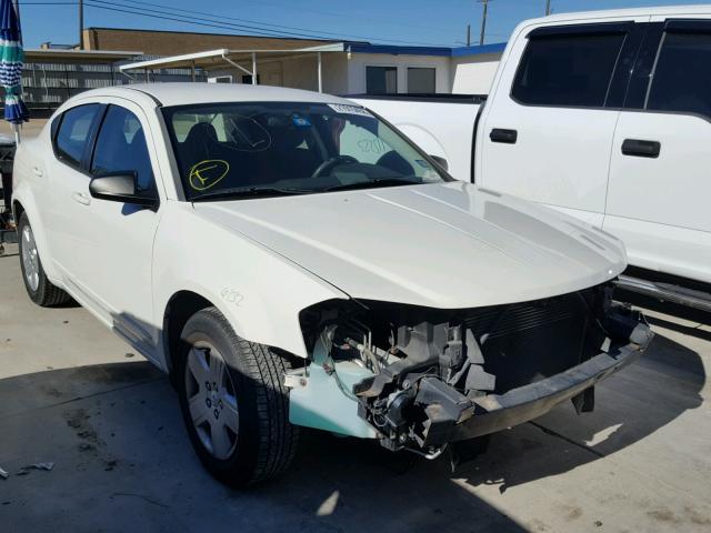 1B3LC46B19N531519 - 2009 DODGE AVENGER SE WHITE photo 1