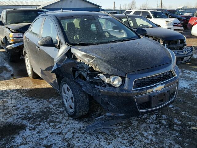 1G1JA5SH3D4127883 - 2013 CHEVROLET SONIC LS BLACK photo 1