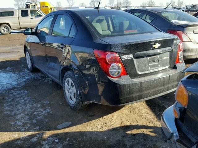 1G1JA5SH3D4127883 - 2013 CHEVROLET SONIC LS 黑色 照片 3