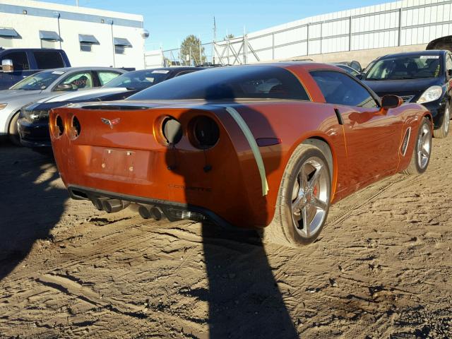 1G1YY25U975110750 - 2007 CHEVROLET CORVETTE ORANGE photo 4