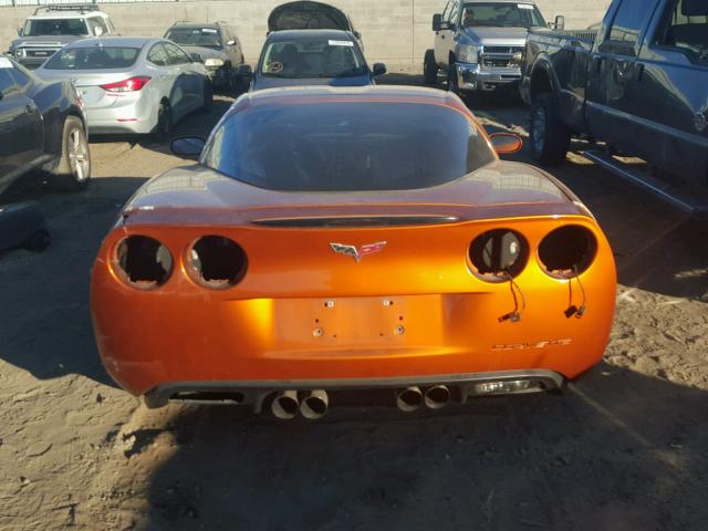 1G1YY25U975110750 - 2007 CHEVROLET CORVETTE ORANGE photo 6