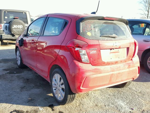 KL8CD6SAXHC754553 - 2017 CHEVROLET SPARK 1LT RED photo 3