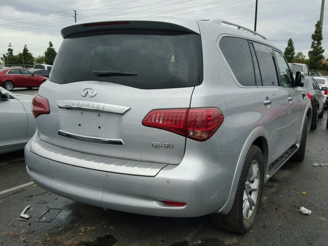 JN8AZ2NF5H9645886 - 2017 INFINITI QX80 BASE SILVER photo 4