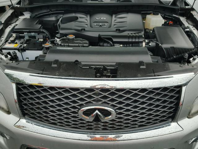 JN8AZ2NF5H9645886 - 2017 INFINITI QX80 BASE SILVER photo 7