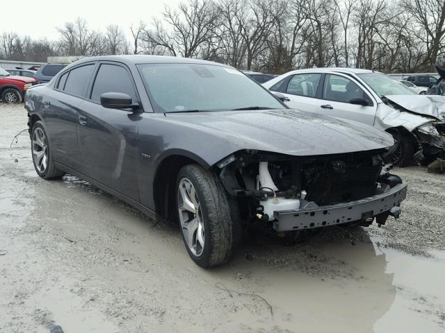 2C3CDXCT8FH801428 - 2015 DODGE CHARGER R/ GRAY photo 1