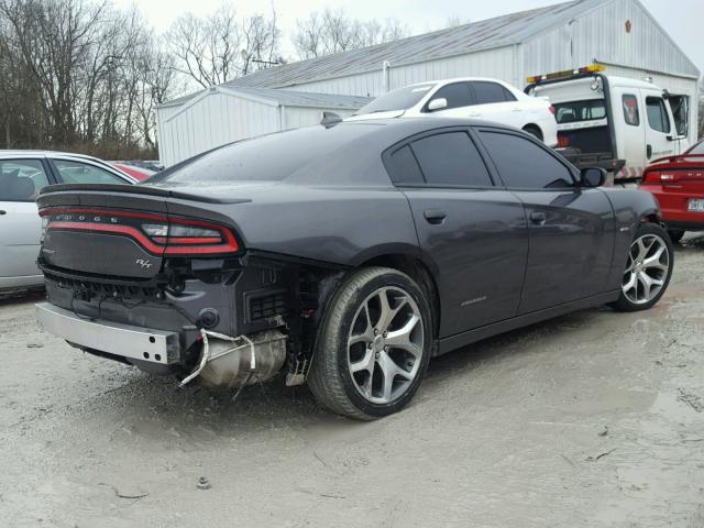 2C3CDXCT8FH801428 - 2015 DODGE CHARGER R/ GRAY photo 4