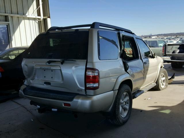 JN8DR09X23W701832 - 2003 NISSAN PATHFINDER GOLD photo 4