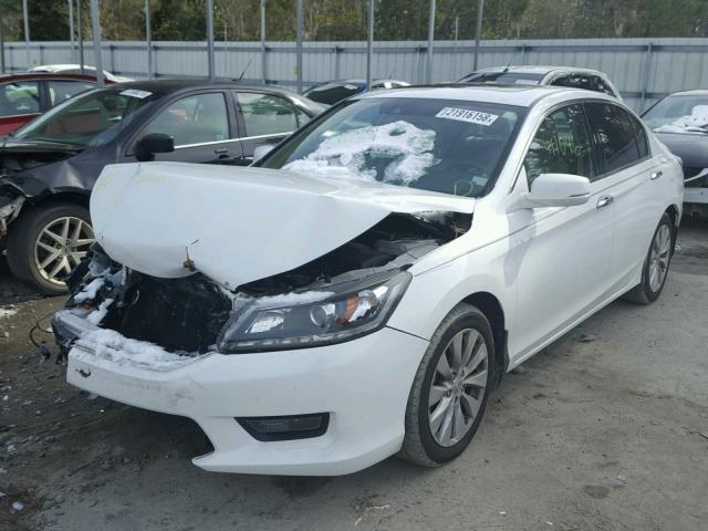 1HGCR3F80FA006483 - 2015 HONDA ACCORD EXL WHITE photo 2