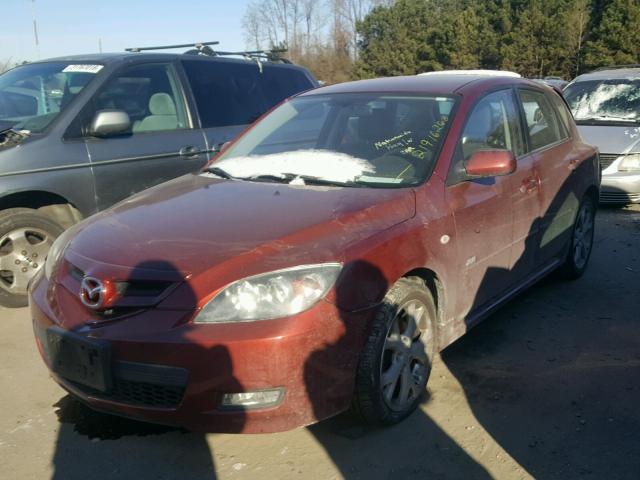 JM1BK344691223023 - 2009 MAZDA 3 S BURGUNDY photo 2