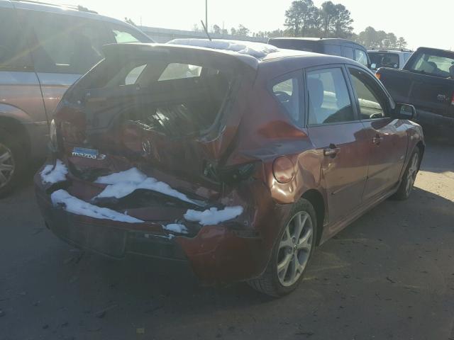 JM1BK344691223023 - 2009 MAZDA 3 S BURGUNDY photo 4