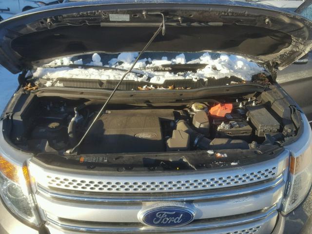 1FM5K8D89DGB74821 - 2013 FORD EXPLORER X GRAY photo 7