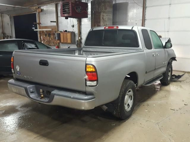 5TBRN34104S440308 - 2004 TOYOTA TUNDRA ACC SILVER photo 4